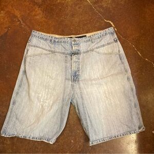 Mens Girbaud Faded Denim 90’s Baggy Distressed Jean Shorts